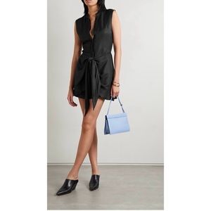 Bondi Born Valais Tie Front Linen Mini Dress New XS